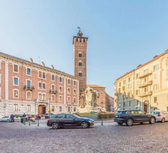 Piazza Medici Square & Torre Troyana Asti