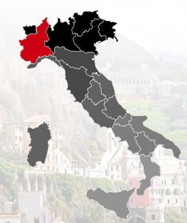 Where Piedmont region is located in Italy