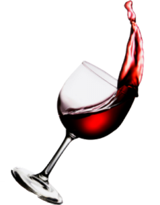 Vector red wine glass